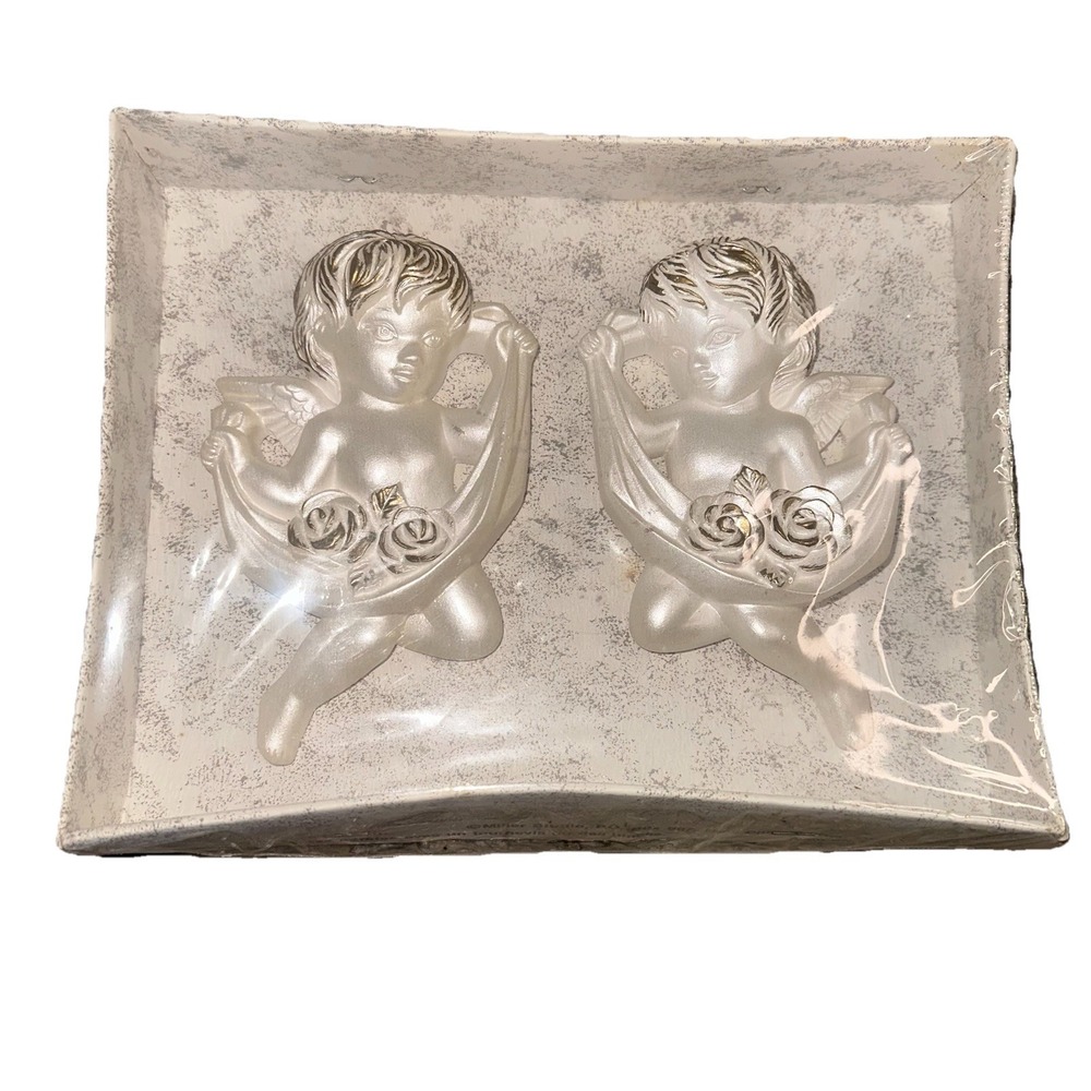 NEW Chalkware Cherub‎ Angels Hanging Decor Miller Studios VTG